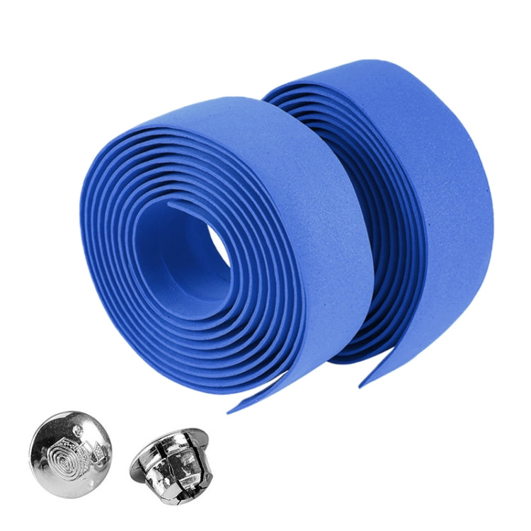1 Pair Cycling Road Bike Sports Bicycle Cork Handlebar Tape Wrap + 2 Bar Plug, 2m Grey, 2m Blue, 2m Red, 2m Baby Blue, 2m White, 2m Yellow, 2m Black, 2m Pink, 2m Green