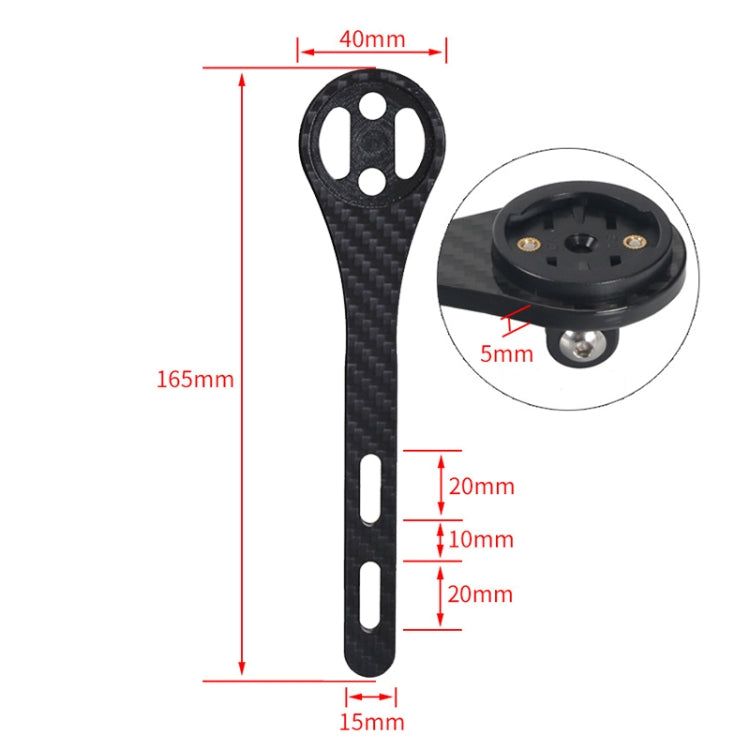 TOSEEK Full Carbon Fiber Road Bicycle Code Table Holder For Garmin Series(Gloss), For Bryton Series(Gloss), For CATEYE Series(Gloss), For Garmin Series(Gloss)