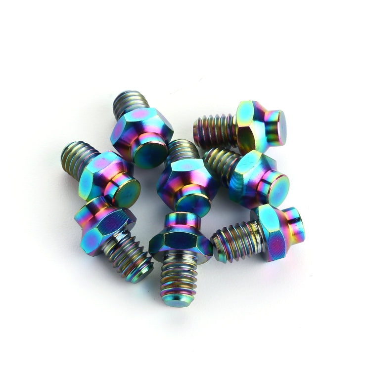 8 PCS/Set Titanium Alloy Bicycle Pedal Anti-slip Screw M4