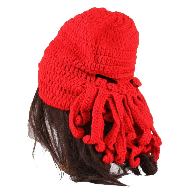 Amurleopard Unisex Barbarian Knit Beanie Octopus Tentacle Cap Winter Warm Face Mask Crochet Hat