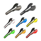 TOSEEK Road Bike Carbon Fiber Seat Bicycle Hollow Seat Saddle, 3K Texture + Extinction, Extinction(Grey), Extinction(Blue), Extinction(Red), Extinction(White), Extinction(Yellow), Extinction(Black), Extinction(Orange), Extinction(Green)