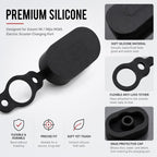 4 PCS Silicone Charging Port Waterproof Cover Dust-proof Plug Electric Scooter Accessories for Xiaomi Mijia M365