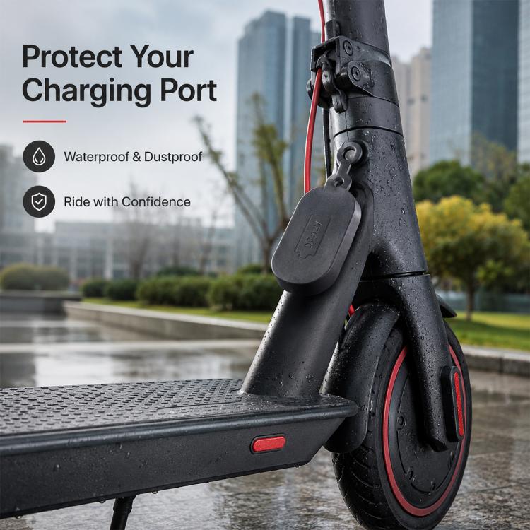 4 PCS Silicone Charging Port Waterproof Cover Dust-proof Plug Electric Scooter Accessories for Xiaomi Mijia M365