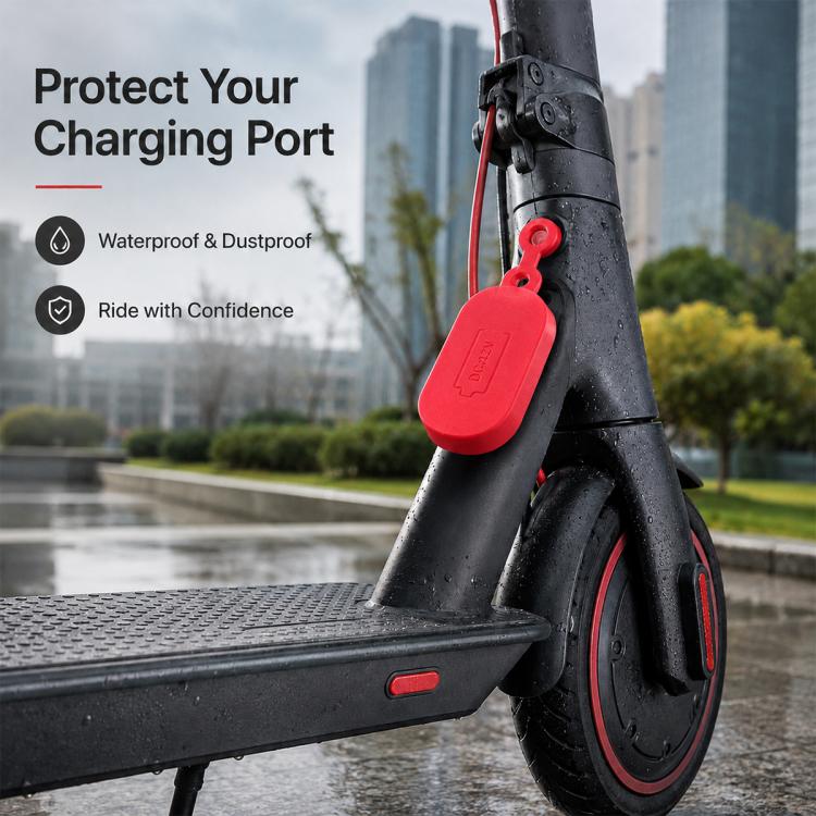 4 PCS Silicone Charging Port Waterproof Cover Dust-proof Plug Electric Scooter Accessories for Xiaomi Mijia M365