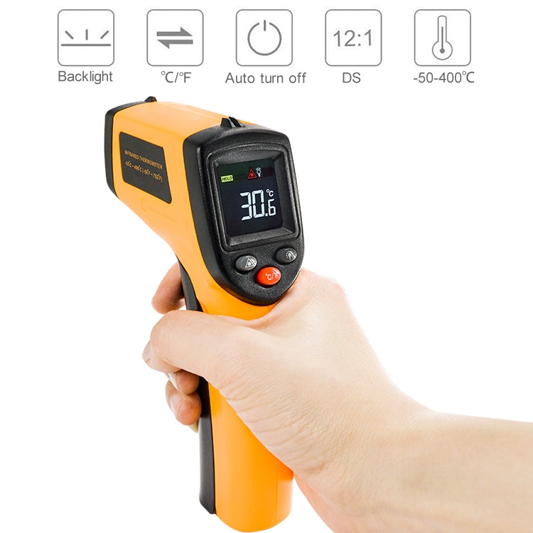 GM333 Portable Digital Laser Point Infrared Thermometer, Temperature Range: -50-400 Celsius Degree, GM333