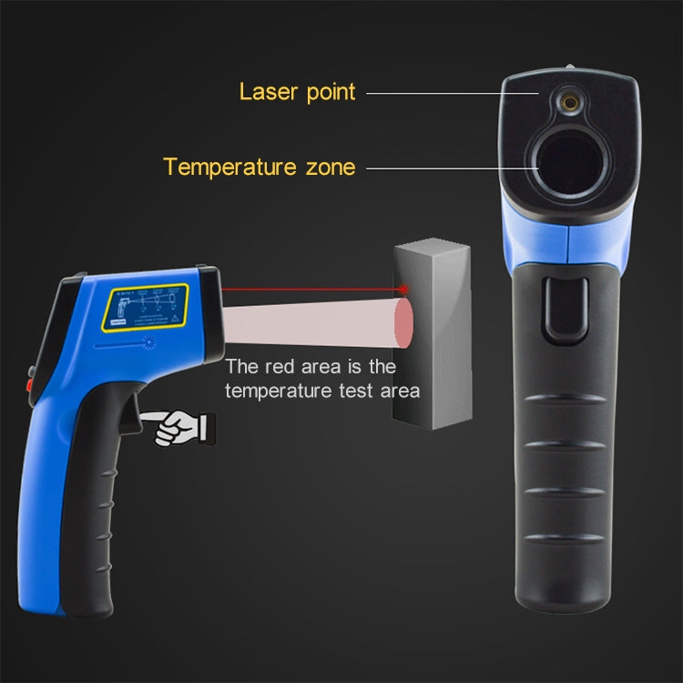 GM533A Portable Digital Laser Point Infrared Thermometer, Temperature Range: -50-530 Celsius Degree, GM533A