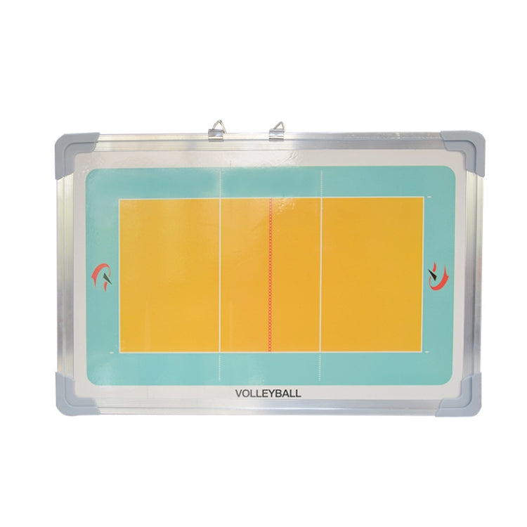 Aluminum Alloy Volleyball Coach Board Plate Handball Coaching Sets Volley Ball Equipment Training Magnetic with Eraser & Pen, Volleyball Coach Board