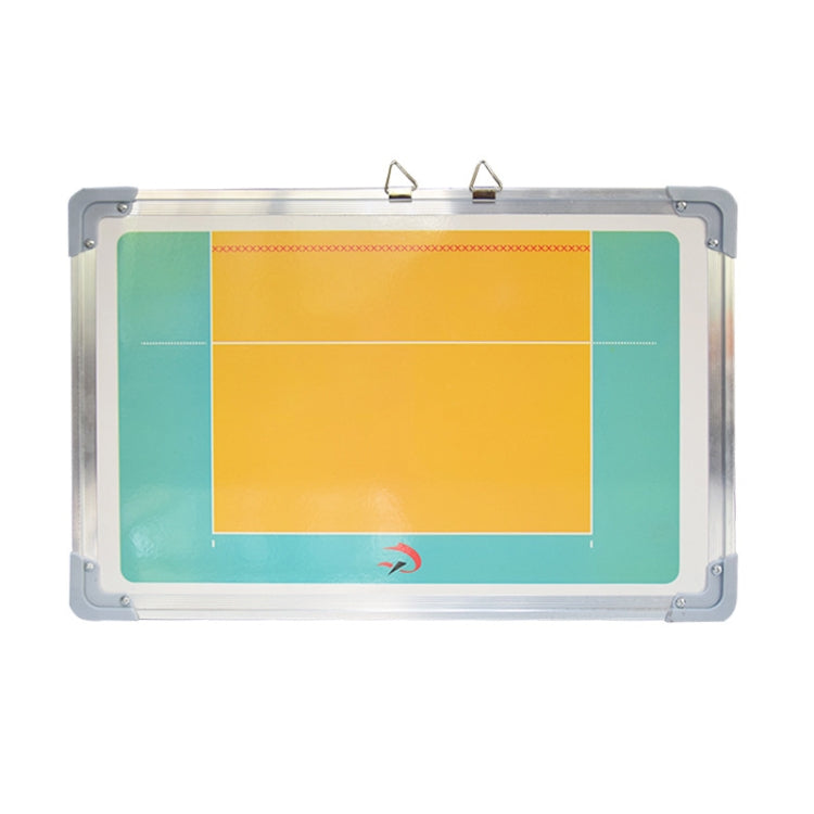 Aluminum Alloy Volleyball Coach Board Plate Handball Coaching Sets Volley Ball Equipment Training Magnetic with Eraser & Pen, Volleyball Coach Board