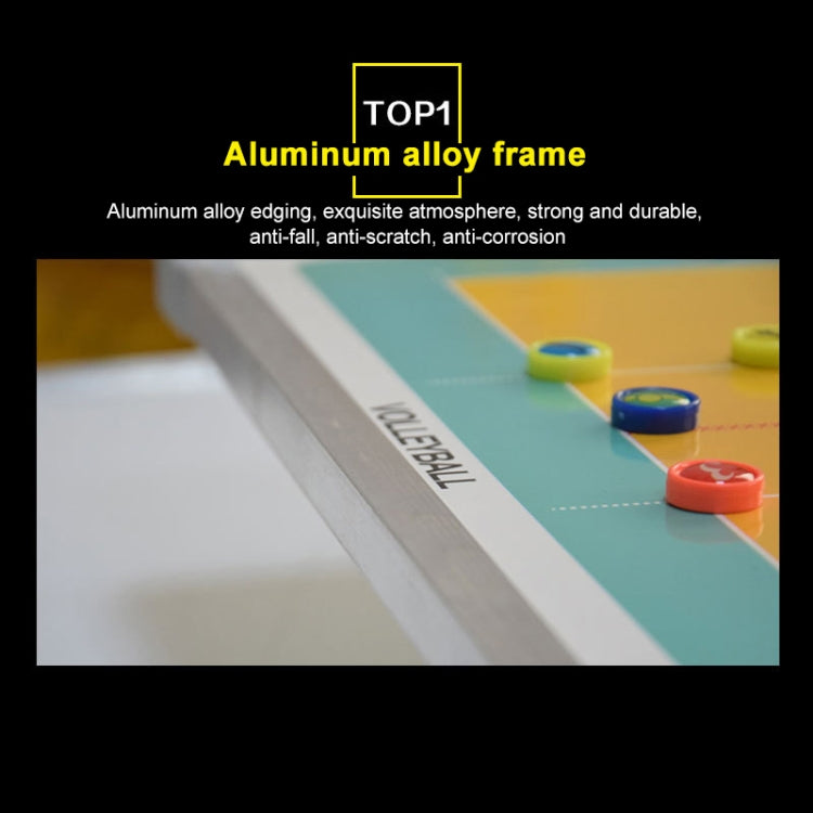 Aluminum Alloy Volleyball Coach Board Plate Handball Coaching Sets Volley Ball Equipment Training Magnetic with Eraser & Pen, Volleyball Coach Board
