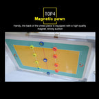 Aluminum Alloy Volleyball Coach Board Plate Handball Coaching Sets Volley Ball Equipment Training Magnetic with Eraser & Pen, Volleyball Coach Board