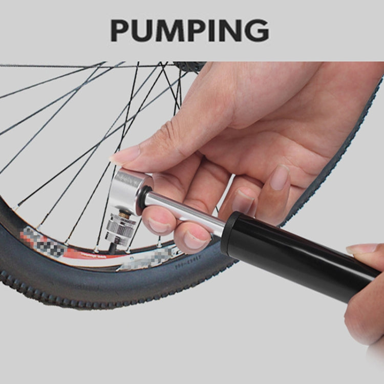 Manual Mini Portable Bicycle Aluminum Alloy Pump, Inflator Black, Inflator Red, Inflator Silver