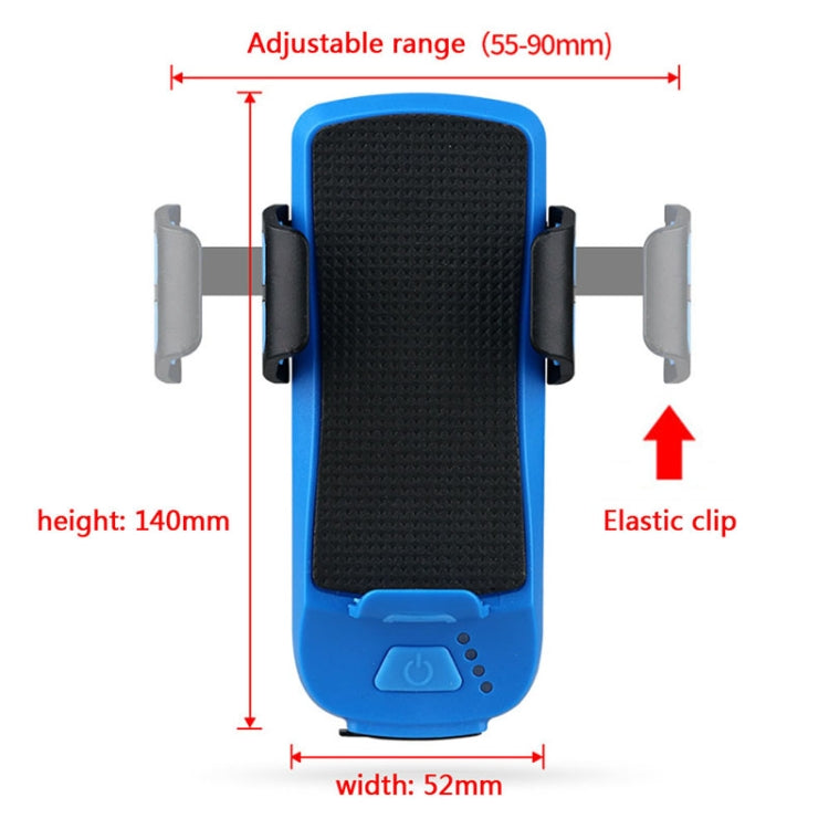 USB Charging Bicycle Light Front Handlebar Led Light , with Holder & Electric Horn, 2400mAh Battery
