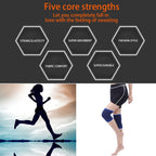 2 PC Sports Elastic Thermal Outdoors Basketball Knee Support Guards, Size: 22 x 14cm (Blue), Knee Size: 14x 22cm