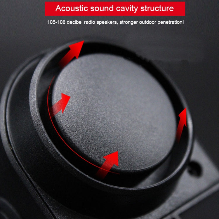 Antusi A8 Portable Rechargeable Rear Light Wireless Theft Alarm, A8