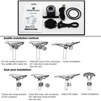 Antusi Q1 7 Colors Cycling Light Bicycle Taillight Bike Accessories, Q1