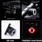 Antusi Q1 7 Colors Cycling Light Bicycle Taillight Bike Accessories, Q1