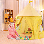 Chick Pattern Children Indoor Outdoor Tent Play House Ocean Balls Game Castle with Base Cloth, Chick Pattern with Base Cloth