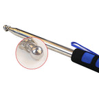 1.6M 7 Knots Telescopic Stainless Steel Rubber Sleeve Teaching Stick Guide Signal Flag, Random Color Delivery, 1.6M 7 Knots