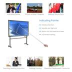 1.6M 7 Knots Telescopic Stainless Steel Rubber Sleeve Teaching Stick Guide Signal Flag, Random Color Delivery, 1.6M 7 Knots