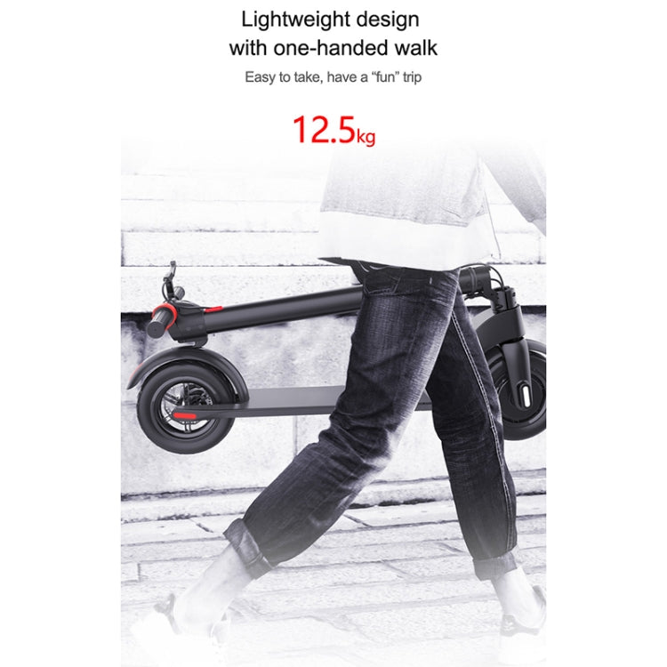 X7 Outdoor Waterproof Foldable Off-road Scooter with 8.5 inch Vacuum Tires & LCD Display& LED Lights & 6.4AH Lithium Battery, Load-bearing: 20-100kg (Black), 8.5 inch Tires US