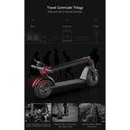 X7 Outdoor Waterproof Foldable Off-road Scooter with 8.5 inch Vacuum Tires & LCD Display& LED Lights & 6.4AH Lithium Battery, Load-bearing: 20-100kg (Black), 8.5 inch Tires US