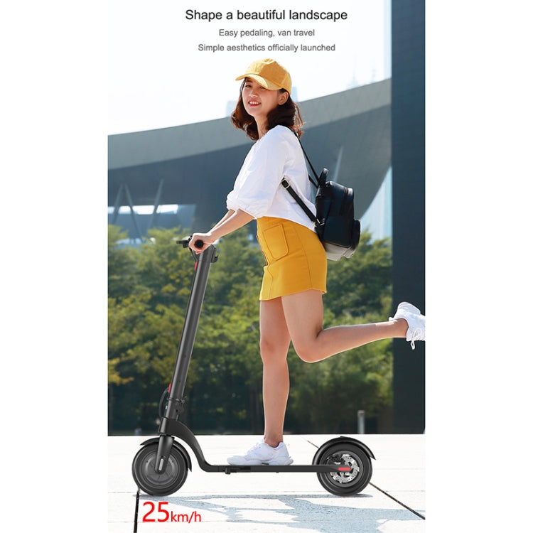 X7 Outdoor Waterproof Foldable Off-road Scooter with 8.5 inch Vacuum Tires & LCD Display& LED Lights & 6.4AH Lithium Battery, Load-bearing: 20-100kg (Black), 8.5 inch Tires US