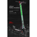 X7 Outdoor Waterproof Foldable Off-road Scooter with 8.5 inch Vacuum Tires & LCD Display& LED Lights & 5AH Lithium Battery, Load-bearing: 20-100kg (Black), 8.5 inch Tires EU
