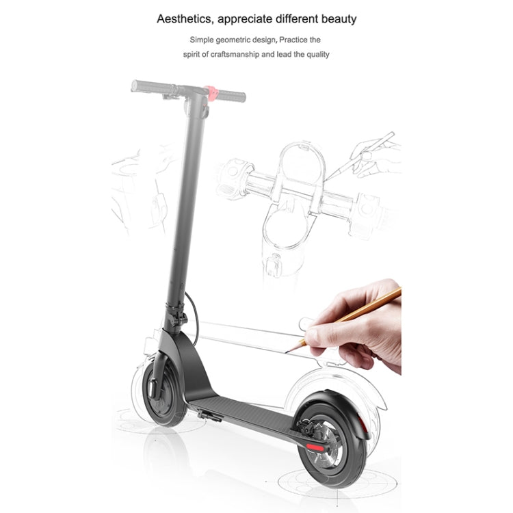 X7 Outdoor Waterproof Foldable Off-road Scooter with 8.5 inch Vacuum Tires & LCD Display& LED Lights & 5AH Lithium Battery, Load-bearing: 20-100kg (Black), 8.5 inch Tires EU