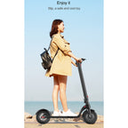 X7 Outdoor Waterproof Foldable Off-road Scooter with 8.5 inch Vacuum Tires & LCD Display& LED Lights & 5AH Lithium Battery, Load-bearing: 20-100kg (Black), 8.5 inch Tires EU