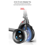 X7 Outdoor Waterproof Foldable Off-road Scooter with 8.5 inch Vacuum Tires & LCD Display& LED Lights & 5AH Lithium Battery, Load-bearing: 20-100kg (Black), 8.5 inch Tires EU