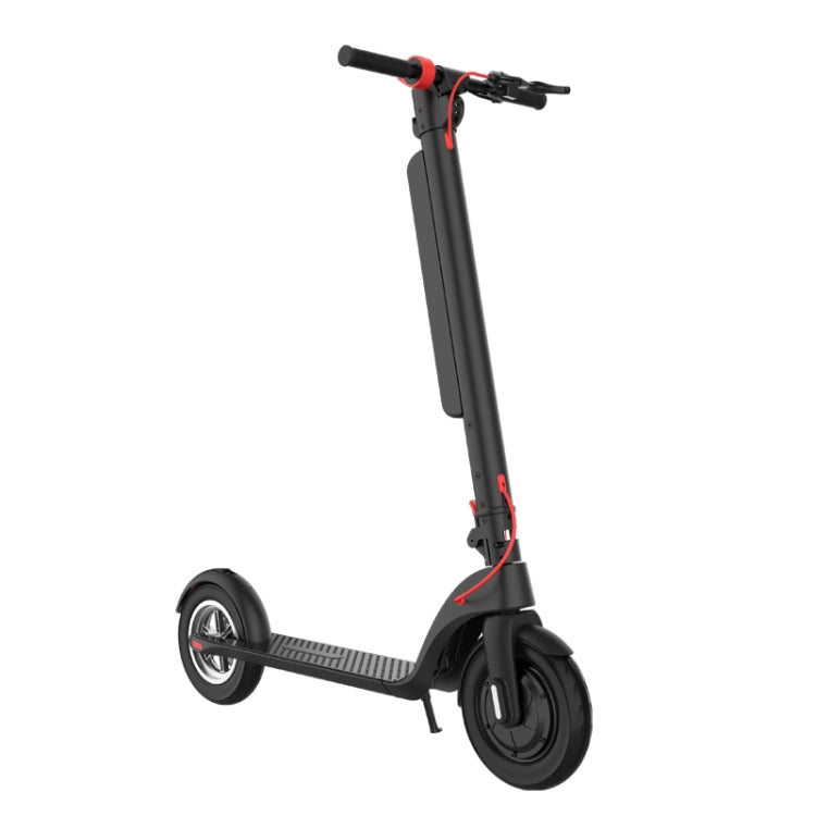 X8 Outdoor Waterproof Foldable Electric Scooter with 10 inch Vacuum Tires & LCD Display & LED Lights & 10AH Lithium Battery, Load-bearing: 20-100kg (Black), EU