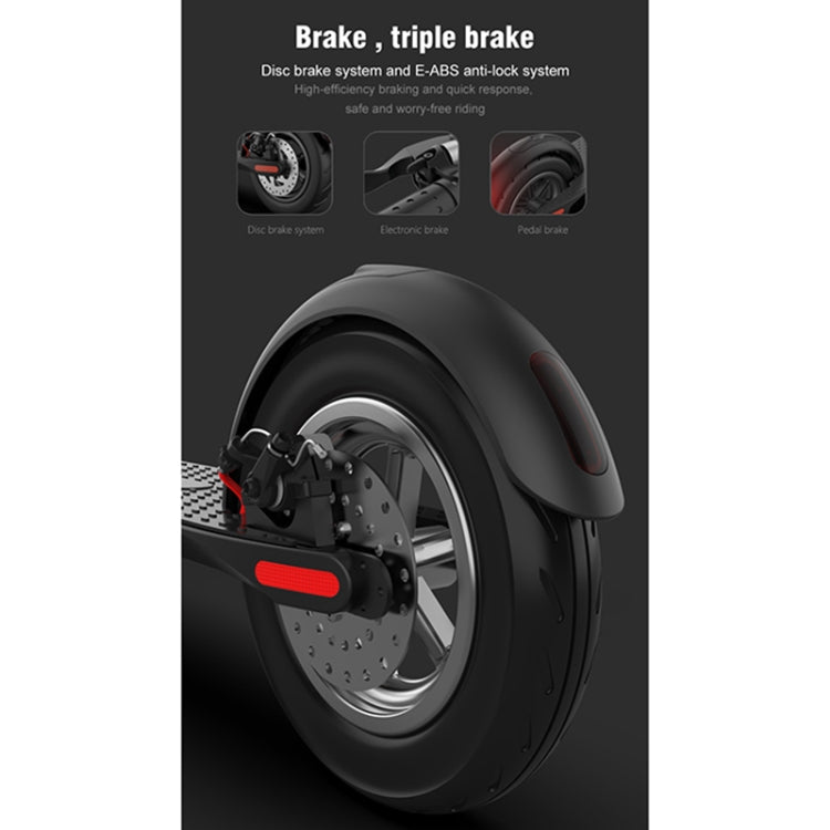 X8 Outdoor Waterproof Foldable Electric Scooter with 10 inch Vacuum Tires & LCD Display & LED Lights & 10AH Lithium Battery, Load-bearing: 20-100kg (Black), EU
