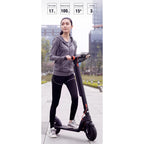 X8 Outdoor Waterproof Foldable Electric Scooter with 10 inch Vacuum Tires & LCD Display & LED Lights & 10AH Lithium Battery, Load-bearing: 20-100kg (Black), EU