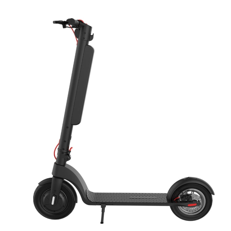 X8 Outdoor Waterproof Foldable Electric Scooter with 10 inch Vacuum Tires & LCD Display & LED Lights & 10AH Lithium Battery, Load-bearing: 20-100kg (Black), EU