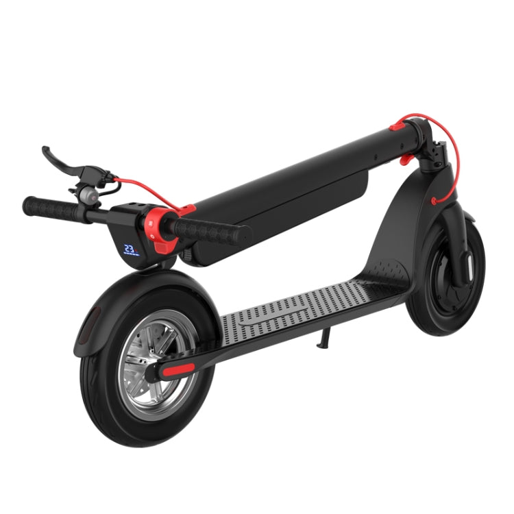 X8 Outdoor Waterproof Foldable Electric Scooter with 10 inch Vacuum Tires & LCD Display & LED Lights & 10AH Lithium Battery, Load-bearing: 20-100kg (Black), EU