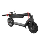 X8 Outdoor Waterproof Foldable Electric Scooter with 10 inch Vacuum Tires & LCD Display & LED Lights & 10AH Lithium Battery, Load-bearing: 20-100kg (Black), EU
