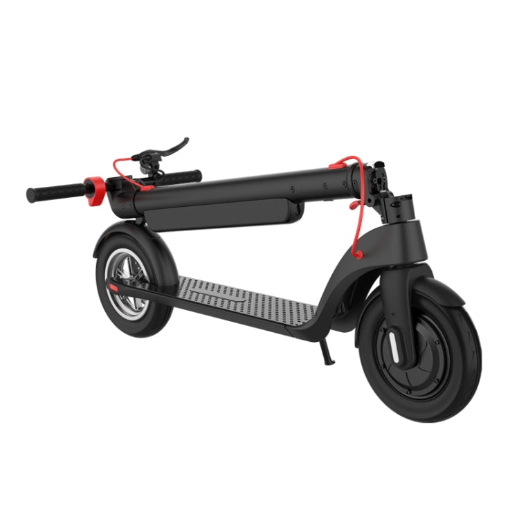 X8 Outdoor Waterproof Foldable Electric Scooter with 10 inch Vacuum Tires & LCD Display & LED Lights & 10AH Lithium Battery, Load-bearing: 20-100kg (Black), EU
