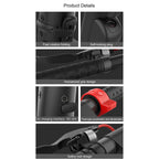 X8 Outdoor Waterproof Foldable Electric Scooter with 10 inch Vacuum Tires & LCD Display & LED Lights & 10AH Lithium Battery, Load-bearing: 20-100kg (Black), EU