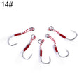 5pcs / Pack HENGJIA 14# Tied Wire Iron Hook Deep Sea Fishing Hook, 14#