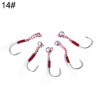 5pcs / Pack HENGJIA 14# Tied Wire Iron Hook Deep Sea Fishing Hook, 14#