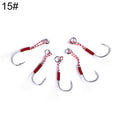 5pcs / Pack HENGJIA 15# Tied Wire Iron Hook Deep Sea Fishing Hook, 15#