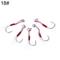 5 Set HENGJIA 18# Tied Wire Iron Hook Deep Sea Fishing Hook, 18#