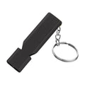 MNL-006 Aluminum Alloy Double Tube High Frequency Whistle Children Outdoor Survival Whistle with Key Ring, 10 PCS Black, 10 PCS Gold, 10 PCS Rose Gold, 10 PCS Silver