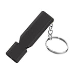 MNL-006 Aluminum Alloy Double Tube High Frequency Whistle Children Outdoor Survival Whistle with Key Ring, 10 PCS Black, 10 PCS Gold, 10 PCS Rose Gold, 10 PCS Silver