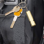 MNL-006 Aluminum Alloy Double Tube High Frequency Whistle Children Outdoor Survival Whistle with Key Ring, 10 PCS Black, 10 PCS Gold, 10 PCS Rose Gold, 10 PCS Silver