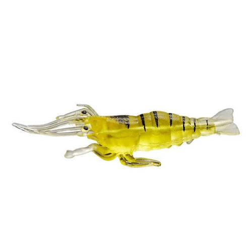 10 PCS 4cm Fishing Soft Bait Lures Popper Poper Baits, Artificial Shrimp, Luminous Shrimp, Pink Shrimp, Green Shrimp, Transparent Shrimp