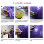 Thickening Explosion-proof Big Yoga Ball Sport Fitness Ball Environmental Pregnant Yoga Ball, Diameter: 55cm, 55cm(Pink), 55cm(Blue), 55cm (Purple)