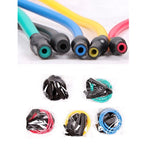 Fitness Exercise Resistance Bands Stretch Elastic Rope Workout Yoga Rally Muscle Training Exercise Rope, Size:6*9*1200mm, Random Color Delivery, Size:6*9*1200mm