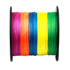 HENGJIA Colorful 5.0# 0.37mm 50LB 22.6kg Tension 300m Extra Strong 4 Shares Braid PE Fishing Line Kite Line, 5.0# 0.37mm 50LB