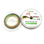 HENGJIA Colorful 7.0# 0.45mm 70LB 31.7kg Tension 100m Extra Strong 4 Shares Braid PE Fishing Line Kite Line, 7.0# 0.45mm 70LB
